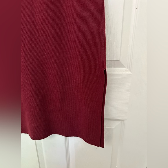 Banana Republic Burgundy Midi Dress - Picture 2 of 3